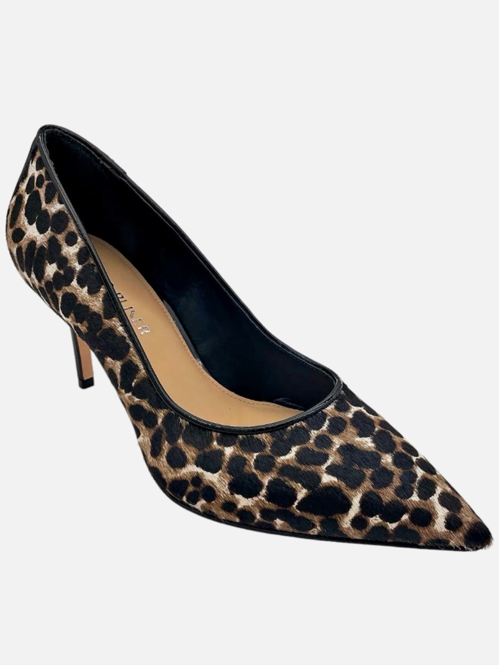 Donald J. Pliner Leopard-Print Pointed Pump in Brown and Black
